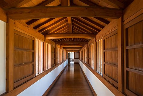 Wooden hall inside Himeji Castle in Japan | Wide-angle view … | Flickr