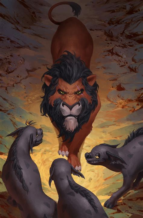 ArtStation - Disney Villains Scar #2 Cover work