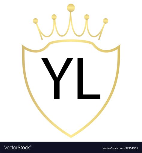 Yl letter logo design with simple style Royalty Free Vector