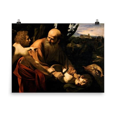 Sacrifice of Isaac by Caravaggio Poster Print - Etsy