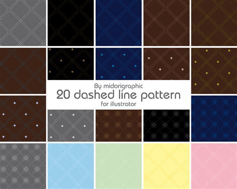 20 dashed line pattern | Line patterns, Pattern, Pattern illustration