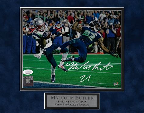 Malcolm Butler Autograph Photo The Interception Super Bowl 49 11x14 ...