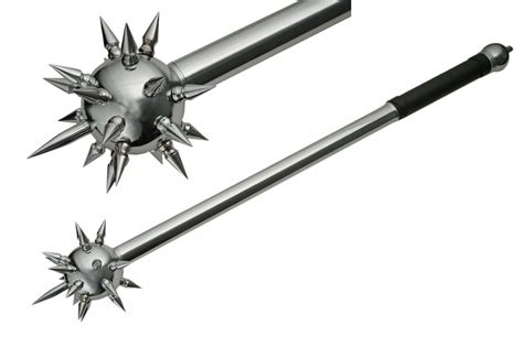 33.5" Medieval Silver Morning Star Ball Spike Mace Weapon For Sale