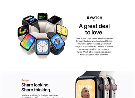 BUY Apple Watch SE (2nd Gen) [GPS 40mm] Smart Watch w/Midnight Aluminum ...