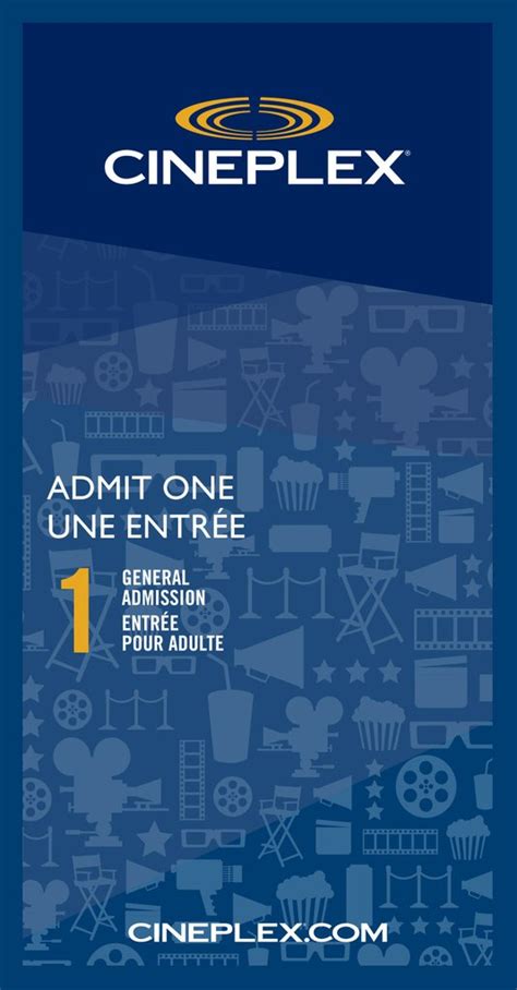 Cineplex Movie Pass: Admit One – Knottwood Community