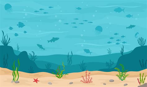 Underwater Ocean Background Cartoon - pic-vomitory