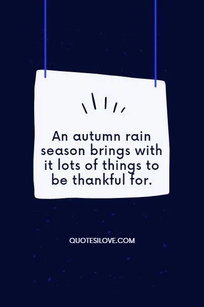 Autumn Rain Quotes - Quotes I Love