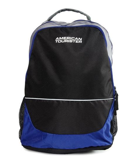 American Tourister Black & Blue Backpacks R50029008: Buy Online at Low ...