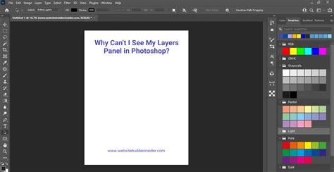 Why Can't I See My Layers Panel in Photoshop? - WebsiteBuilderInsider.com