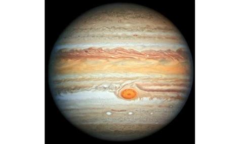 Clouds on Jupiter rising up above the surrounding atmosphere