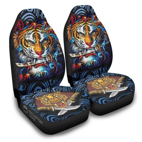 Fight Tiger Car Seat Covers Custom Tiger Car Accessories – EzCustomcar