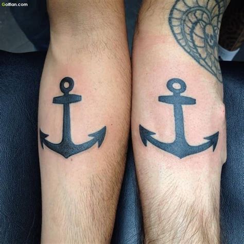 Awesome Matching Anchor Tattoo Wrist Tattoos For Guys, Cool Tattoos For ...