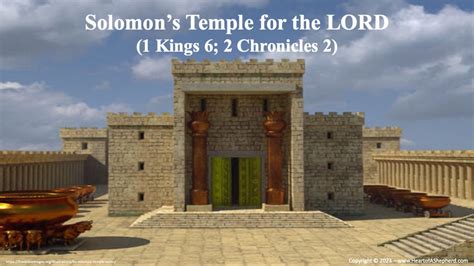 Solomon’s Temple for the LORD (1 Kings 6; 2 Chronicles 2) - "From The ...