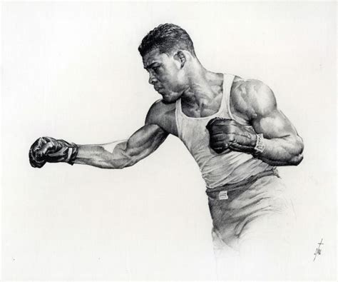 Joe Lewis, pencil illustration by Bruce Stark. | Box art, Boxing ...