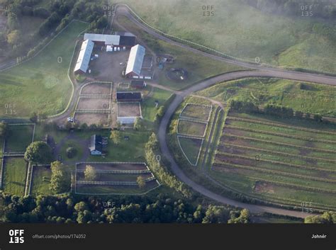 A farm an Halland, Sweden stock photo - OFFSET