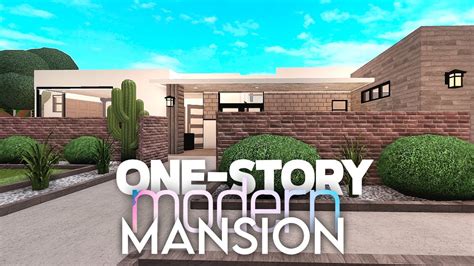 One Story Bloxburg House Layout Mansion