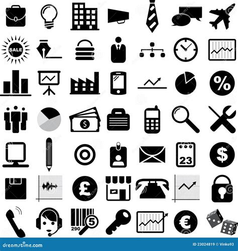 Business Icons Royalty Free Stock Images - Image: 23024819