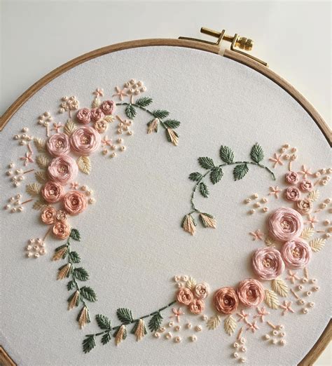 Hand Embroidery Pattern Flowers