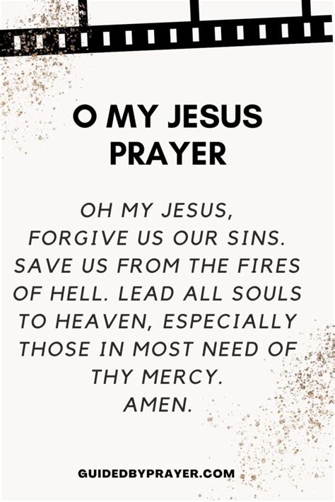 O My Jesus Prayer – Guided by Prayer