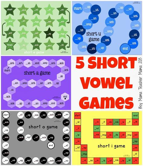 Teacher Mama: Short Vowel Memory Game - Boy Mama Teacher Mama