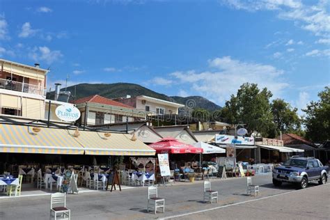 On the Boardwalk in Nidri on Lefkas Editorial Stock Image - Image of ...