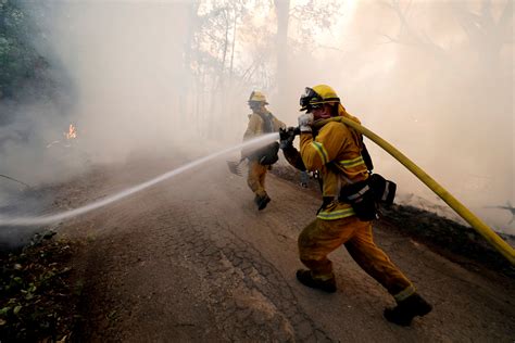 Firefighters battle to save communities from epic California fire