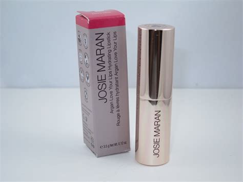 Josie Maran Argan Love Your Lips Hydrating Lipstick Review & Swatches ...