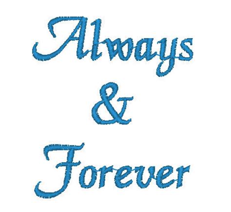 Wedding Embroidery Always & Forever Bridal Embroidery Design - Etsy