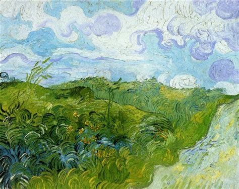 Green Wheat Fields, 1890 - Vincent van Gogh - WikiArt.org