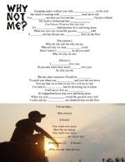 why not me song - ESL worksheet by khuongvo