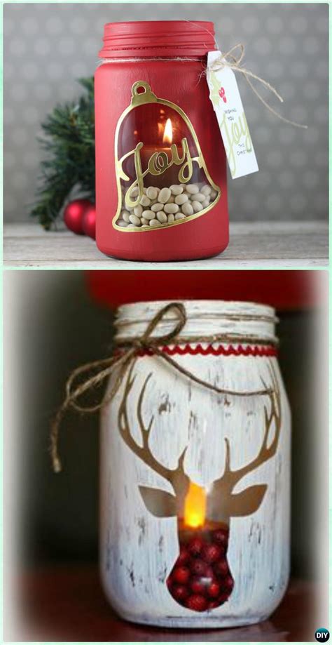 DIY Christmas Mason Jar Lighting Craft Ideas [Picture Instructions]