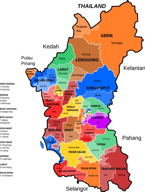 Perak new electoral map (March 2017 proposal) - Openclipart