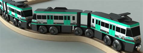 wooden railway toy metrolink 3d model