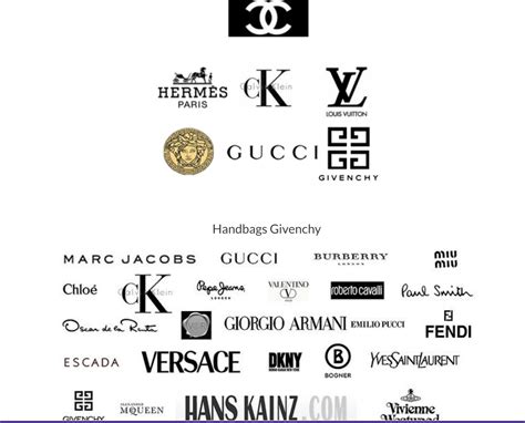 Designer Bag Brands Logos