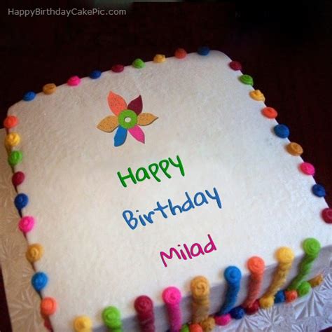 ️ Colorful Birthday Cake For Milad