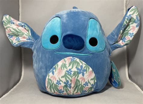 Squishmallow Disney Stitch Floral, 10'' Plush Kellytoy - Walmart.com