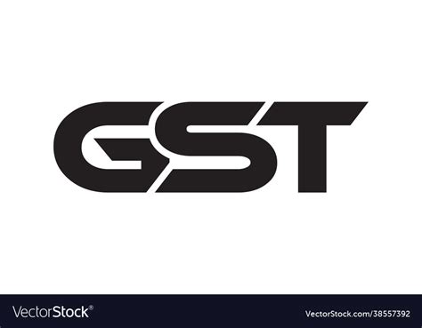 Gst logo design template Royalty Free Vector Image