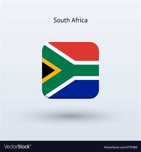 South africa flag icon Royalty Free Vector Image