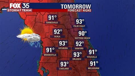 Central Florida rain chances drop slightly on Thursday with soaring ...