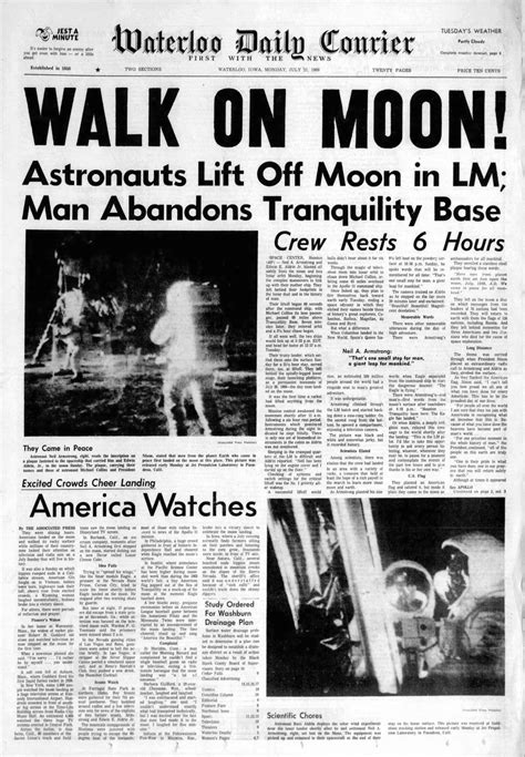 40 Newspaper Front Pages That Shows How the World Reacted to the Apollo ...