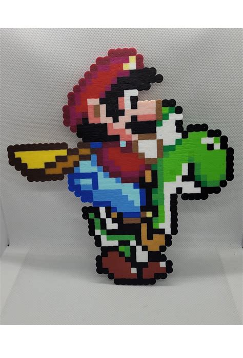 Yoshi Mario Perler Beads Super Mario World Retro Gaming - Etsy