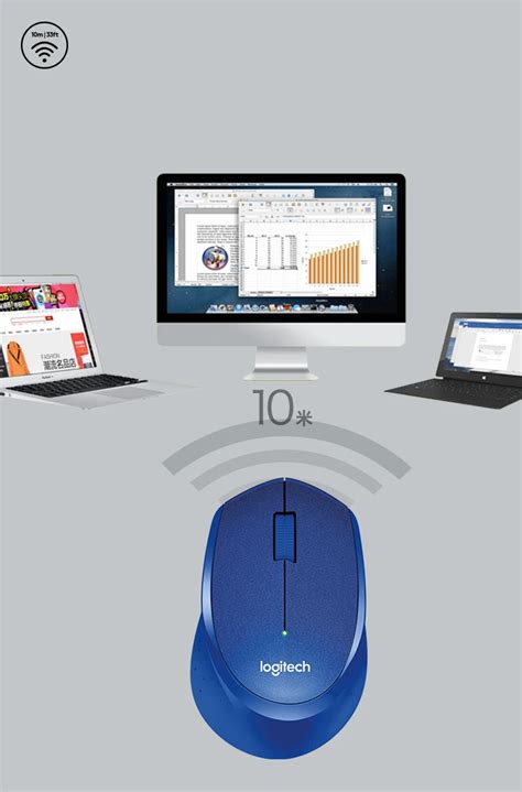 Logitech M330 Wireless Mouse 2.4ghz With Usb Nano Receiver 1000 Dpi ...