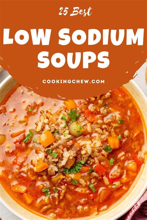 25 BEST Low Sodium Soups