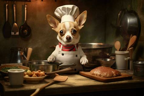 chef dog cooking food 30634078 Stock Photo at Vecteezy