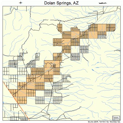 Dolan Springs Arizona Street Map 0419630