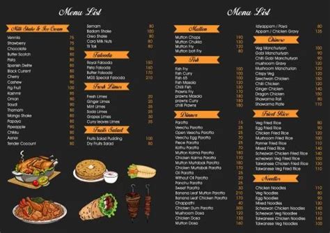 Paper Printed Hotel Menu Card at Rs 5/piece in Chennai | ID: 27579549273