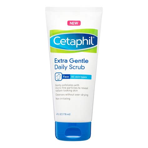 Cetaphil Extra Gentle Daily Scrub, Exfoliating Face Wash For Sensitive ...