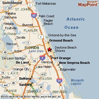 Ormond Beach Florida Map