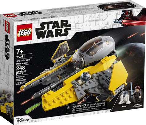 LEGO Star Wars Anakin’s Jedi Interceptor 75281 Building Toy for Kids ...