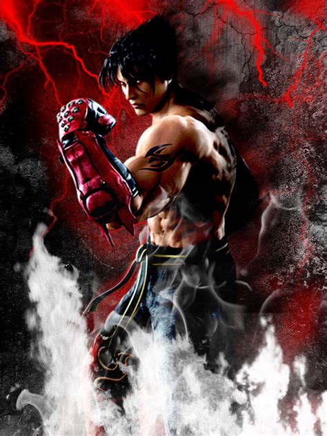 Tekken's Jin Kazama | Gambar latar belakang hitam, Kartun, Animasi